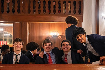 Group of students sitting down at a table. Links to Donor-Advised Funds Group of students sitting down at a table. Links to Donor-Advised Funds